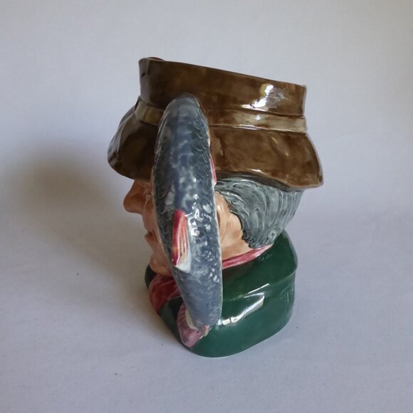 VINTAGE 1954 ROYAL DOULTON ENGLAND TOBY JUG THE POACHER PORCELAIN PITCHER - Picture 9 of 13